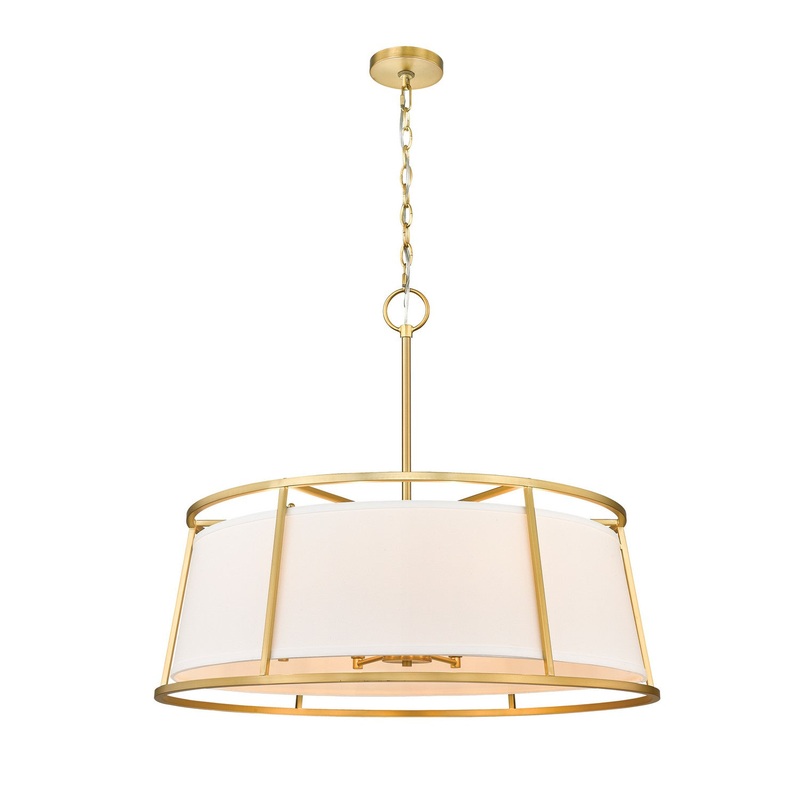 Z-Lite 1935-32RB Lenyx Pendant Eight Light Pendant, Rubbed Brass