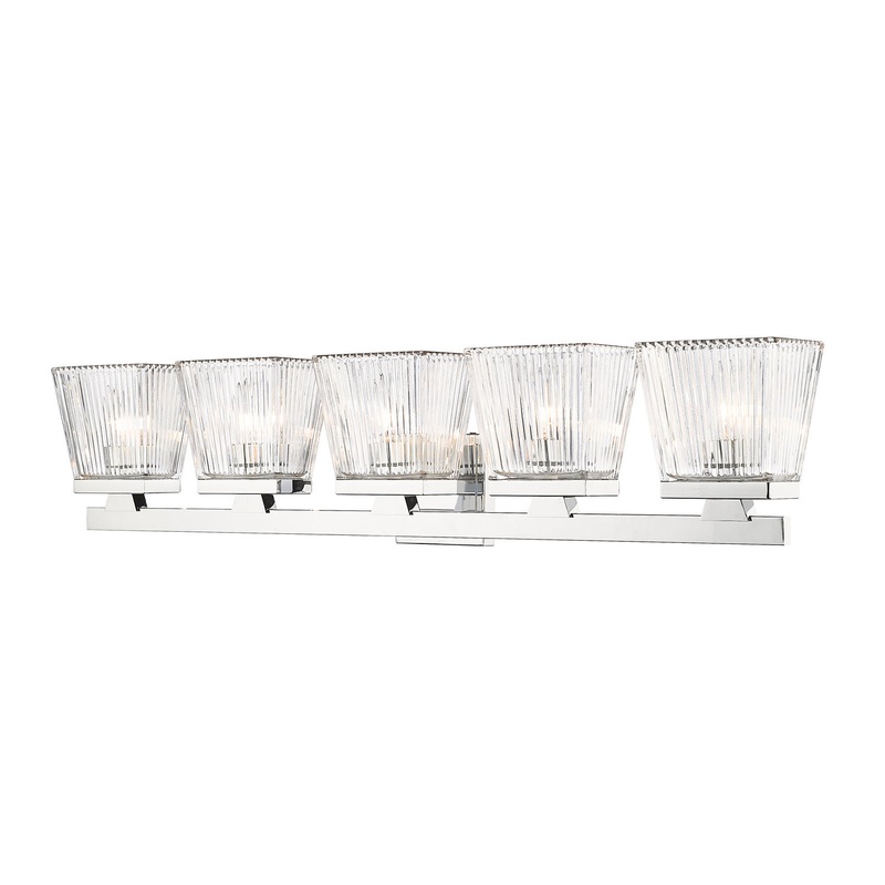Z-Lite 1936-5V-CH Astor Five Light Vanity, Chrome