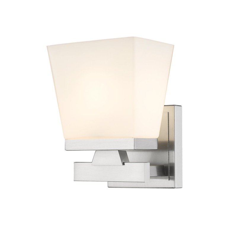 Z-Lite 1937-1S-BN Astor One Light Wall Sconce, Brushed Nickel