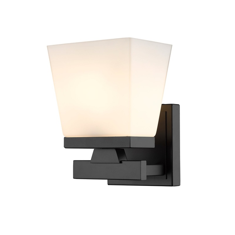 Z-Lite 1937-1S-MB Astor One Light Wall Sconce, Matte Black