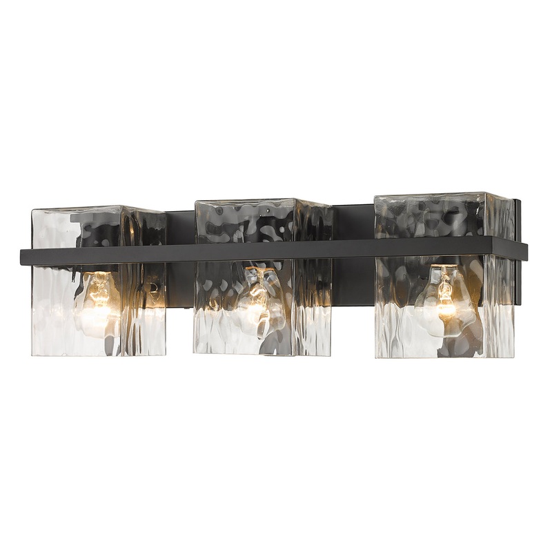 Z-Lite 1938-3V-MB Bennington Three Light Vanity, Matte Black