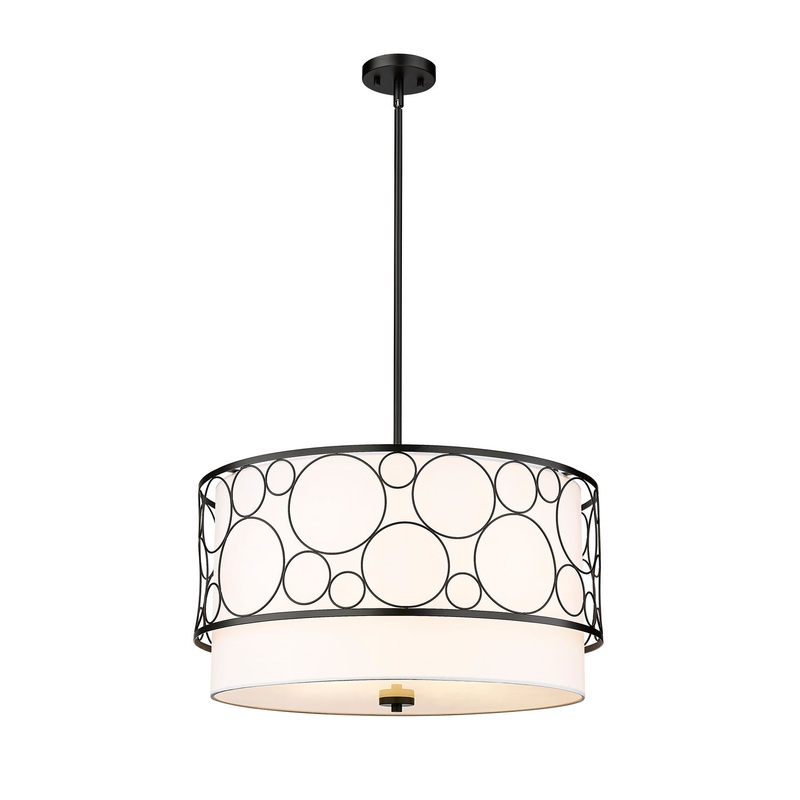 Z-Lite 197-24MB Kendall Four Light Pendant, Matte Black