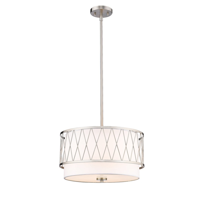 Z-Lite 198-17BN Dalton Three Light Pendant, Brushed Nickel