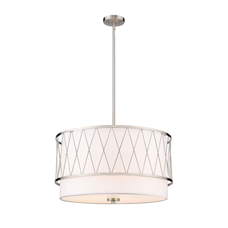 Z-Lite 198-24BN Dalton Four Light Pendant, Brushed Nickel