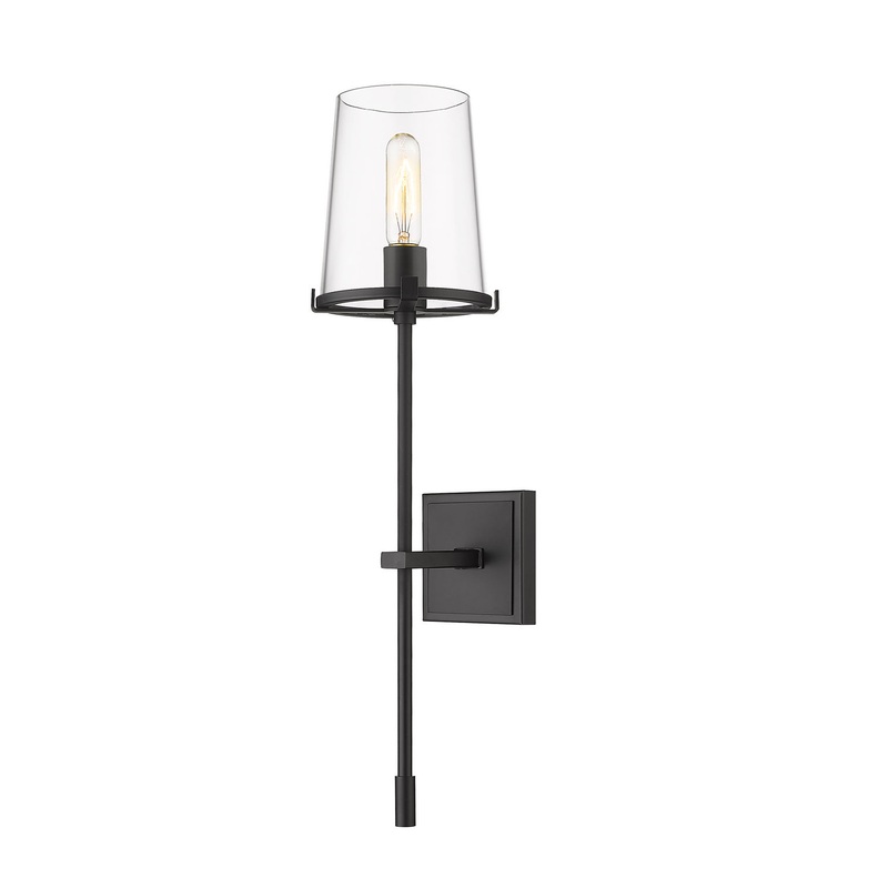 Z-Lite 3032-1S-MB Callista One Light Wall Sconce, Matte Black