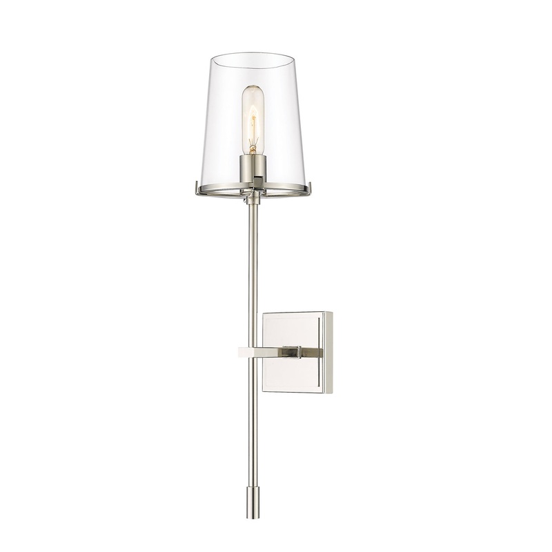 Z-Lite 3032-1S-PN Callista One Light Wall Sconce, Polished Nickel