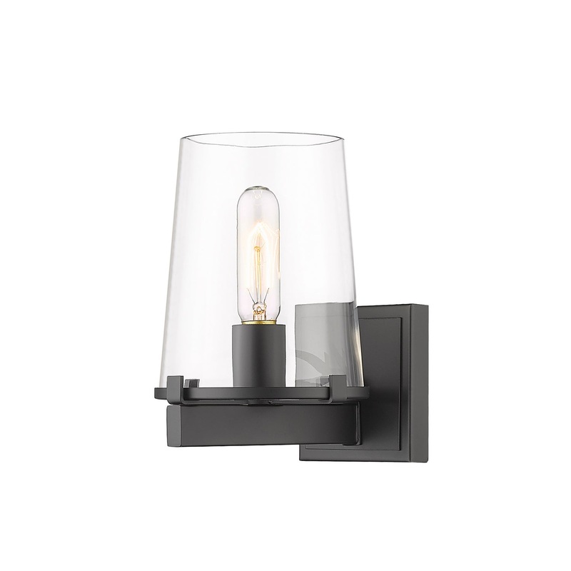 Z-Lite 3032-1V-MB Callista One Light Vanity, Matte Black