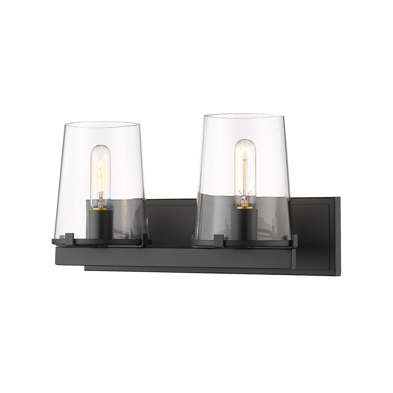 Z-Lite 3032-2V-MB Callista Two Light Vanity, Matte Black