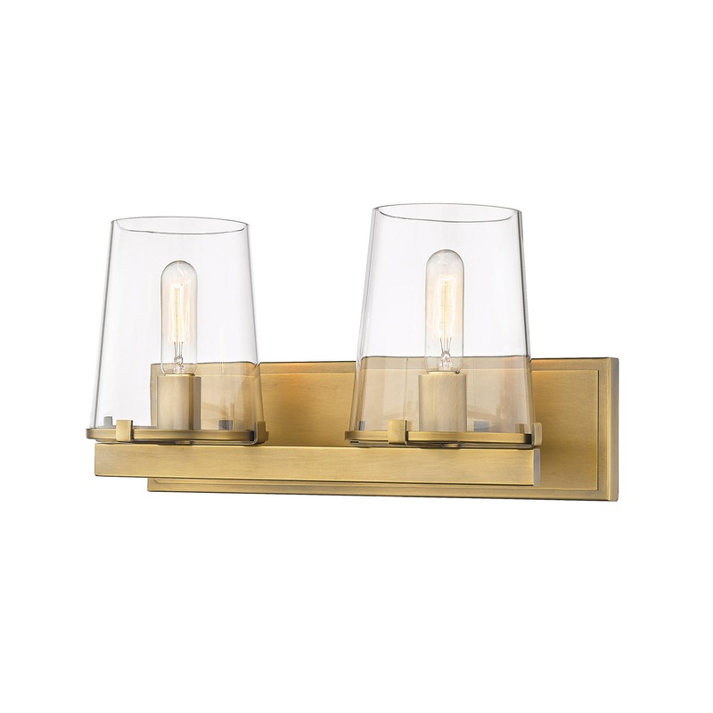 Z-Lite 3032-2V-RB Callista Two Light Vanity, Rubbed Brass
