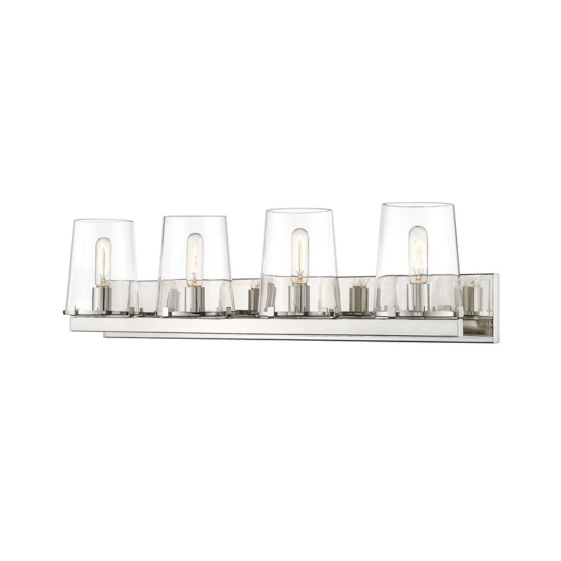 Z-Lite 3032-4V-PN Callista Four Light Vanity, Polished Nickel
