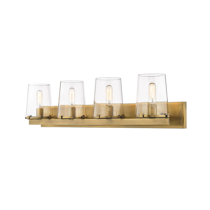 Z-Lite 3032-4V-RB Callista Four Light Vanity, Rubbed Brass