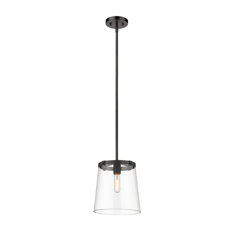 Z-Lite 3032P10-MB Callista One Light Pendant, Matte Black