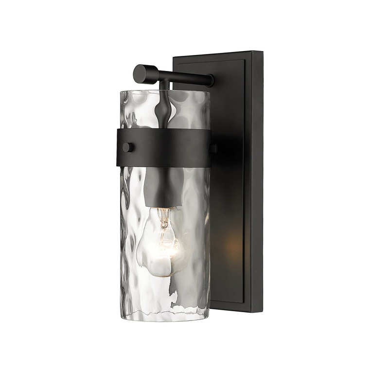 Z-Lite 3035-1V-MB Fontaine One Light Vanity, Matte Black