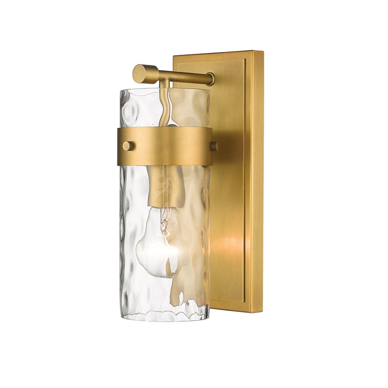 Z-Lite 3035-1V-RB Fontaine One Light Vanity, Rubbed Brass