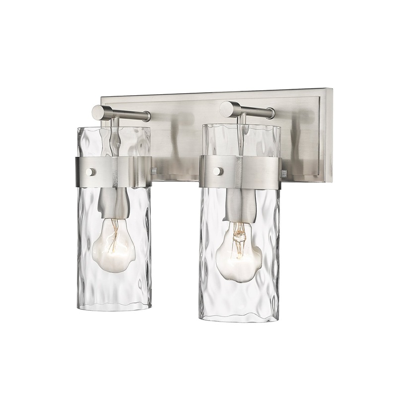 Z-Lite 3035-2V-BN Fontaine Two Light Vanity, Brushed Nickel