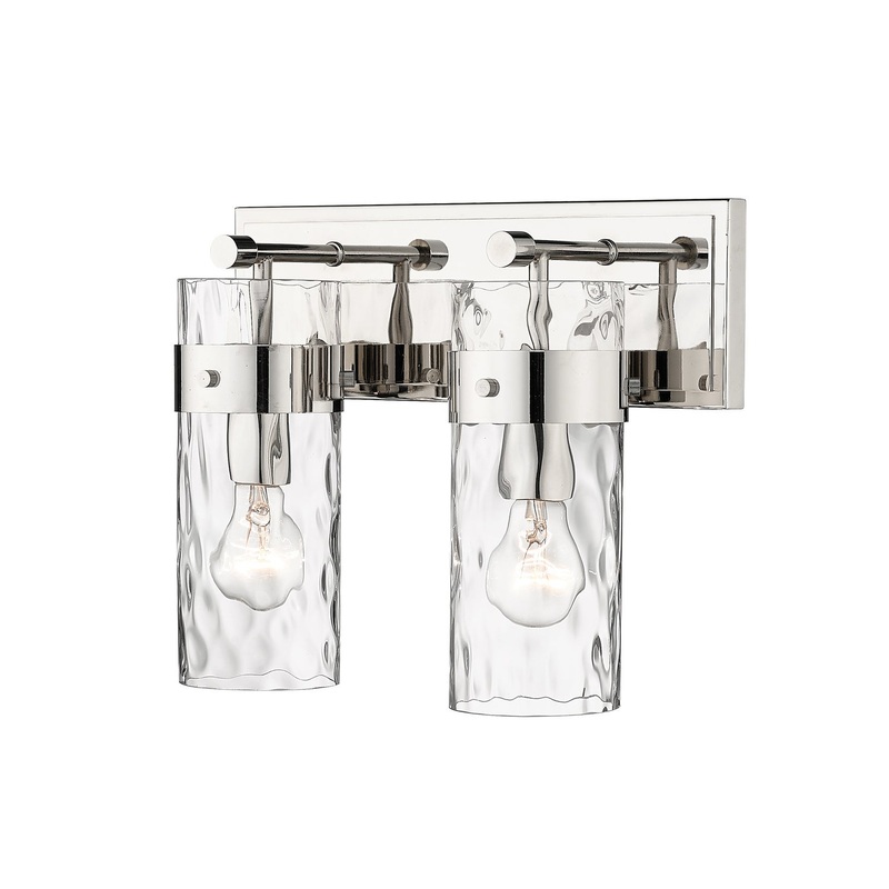 Z-Lite 3035-2V-PN Fontaine Two Light Vanity, Polished Nickel
