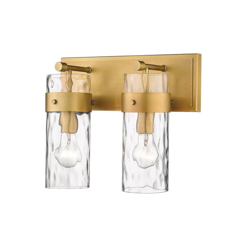 Z-Lite 3035-2V-RB Fontaine Two Light Vanity, Rubbed Brass