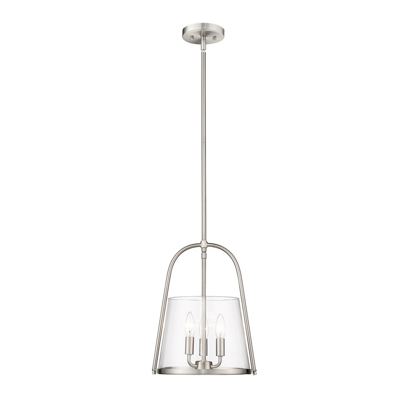 Z-Lite 3041P12-BN Archis Three Light Pendant, Brushed Nickel