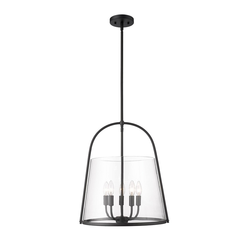 Z-Lite 3041P18-MB Archis Five Light Pendant, Matte Black
