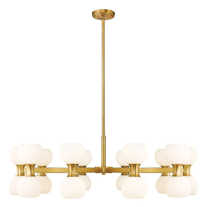 Z-Lite 494-20MGLD Artemis 20 Light Chandelier, Modern Gold