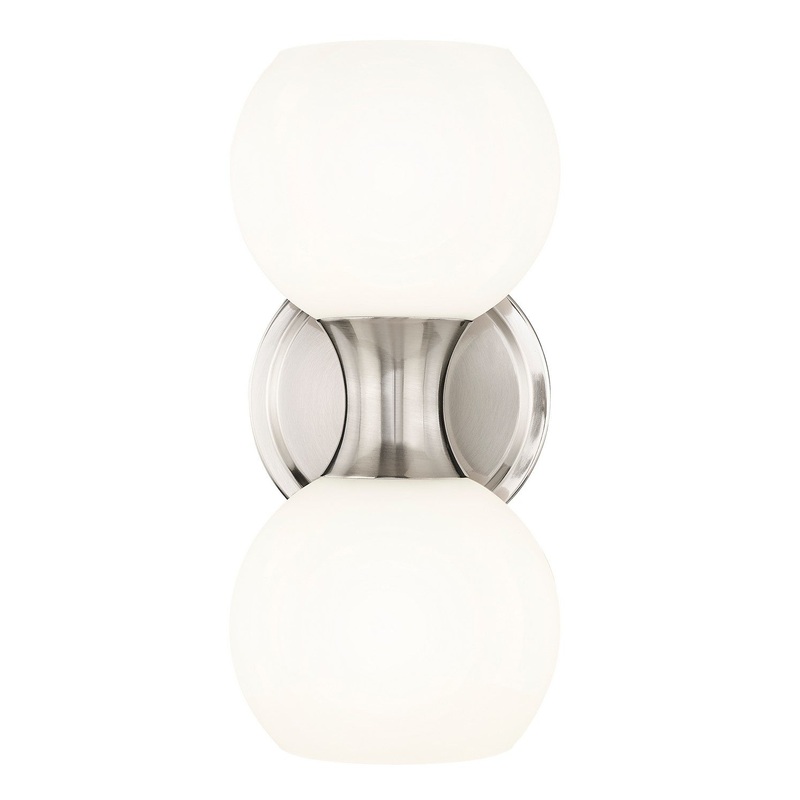 Z-Lite 494-2S-BN Artemis Two Light Wall Sconce, Brushed Nickel