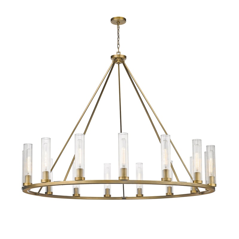 Z-Lite 3031-15RB Beau 15 Light Chandelier, Rubbed Brass