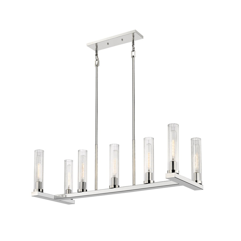 Z-Lite 3031-7L-PN Beau Seven Light Chandelier, Polished Nickel
