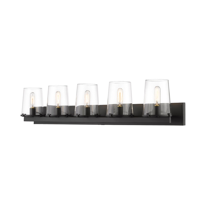 Z-Lite 3032-5V-MB Callista Five Light Vanity, Matte Black