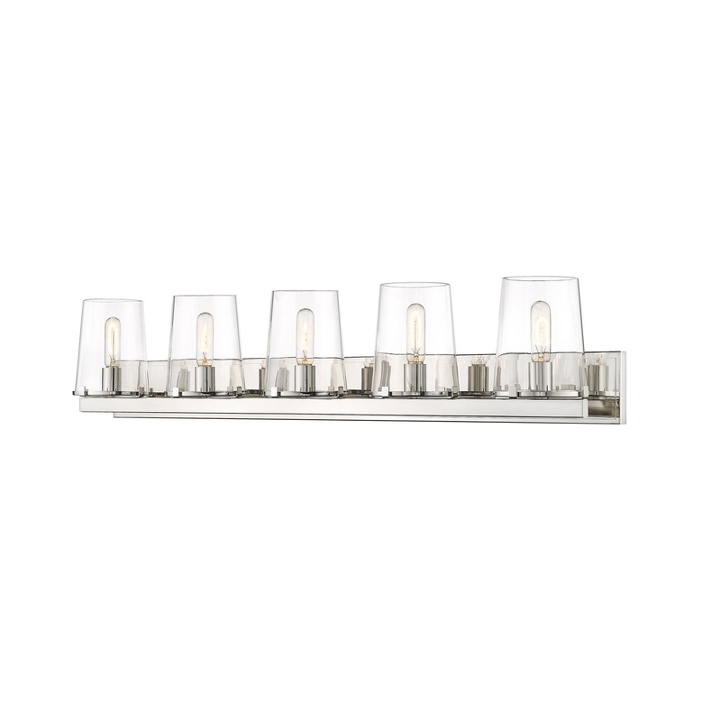 Z-Lite 3032-5V-PN Callista Five Light Vanity, Polished Nickel