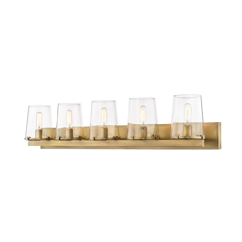 Z-Lite 3032-5V-RB Callista Five Light Vanity, Rubbed Brass