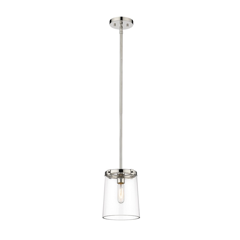 Z-Lite 3032MP-PN Callista One Light Mini Pendant, Polished Nickel