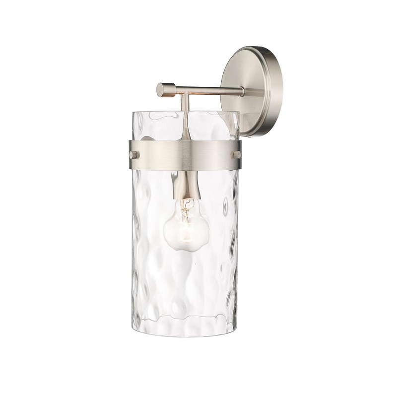 Z-Lite 3035-1SL-BN Fontaine One Light Wall Sconce, Brushed Nickel