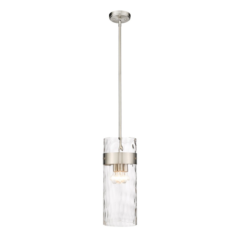 Z-Lite 3035P9-BN Fontaine Three Light Pendant, Brushed Nickel