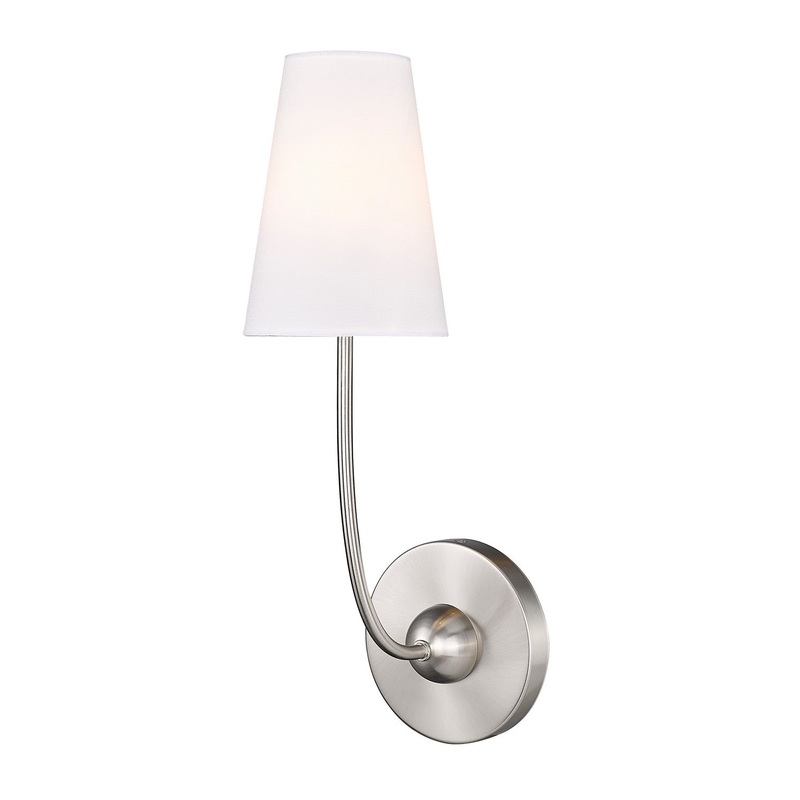 Z-Lite 3040-1S-BN Shannon One Light Wall Sconce, Brushed Nickel