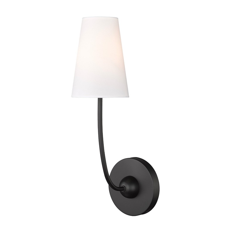 Z-Lite 3040-1S-MB Shannon One Light Wall Sconce, Matte Black