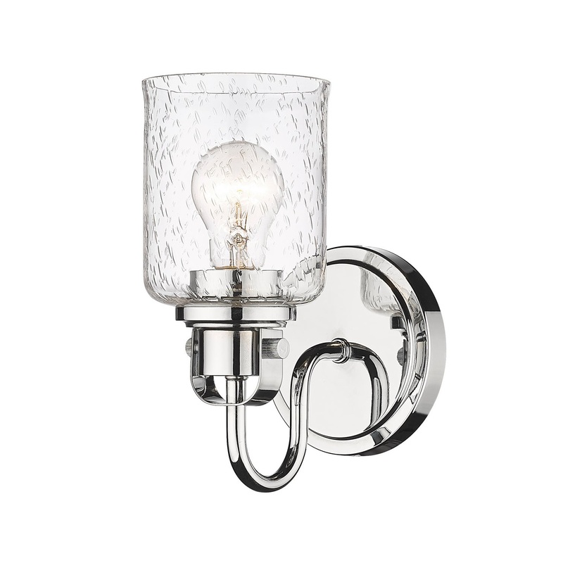 Z-Lite 340-1S-CH Kinsley One Light Wall Sconce, Chrome