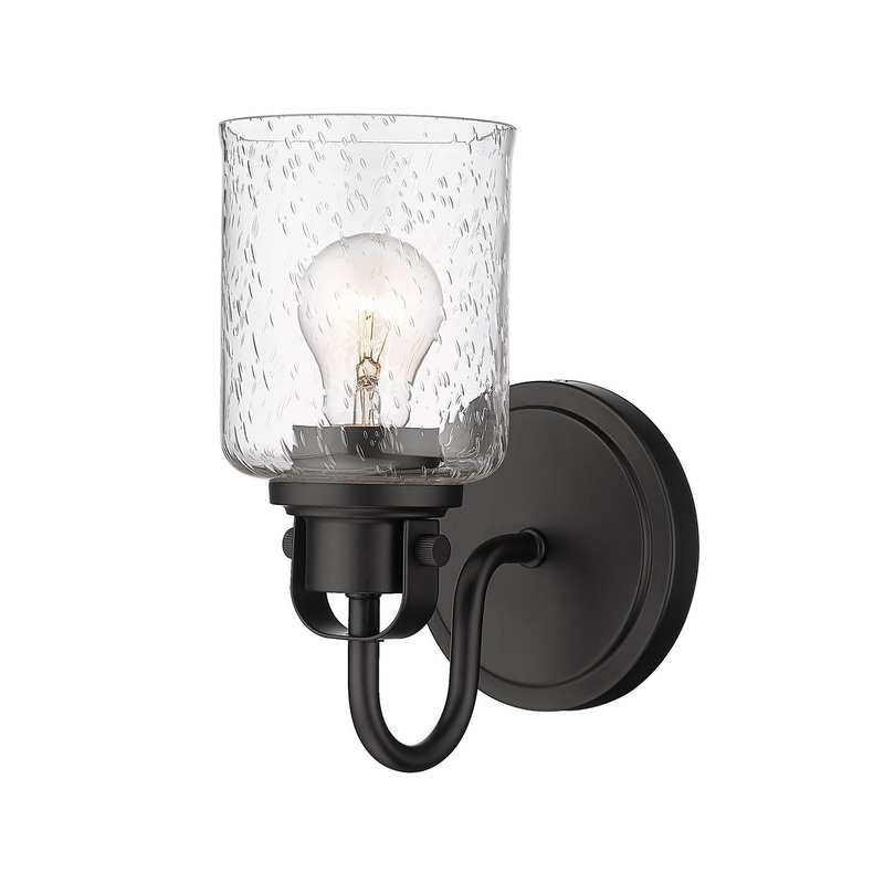 Z-Lite 340-1S-MB Kinsley One Light Wall Sconce, Matte Black