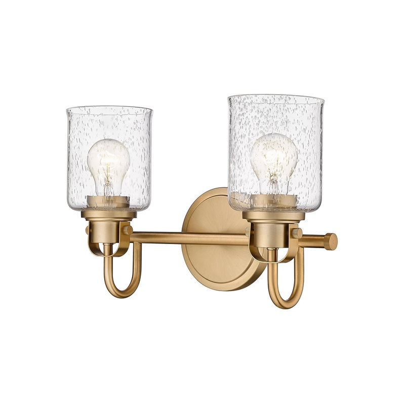 Z-Lite 340-2V-HG Kinsley Two Light Vanity, Heirloom Gold
