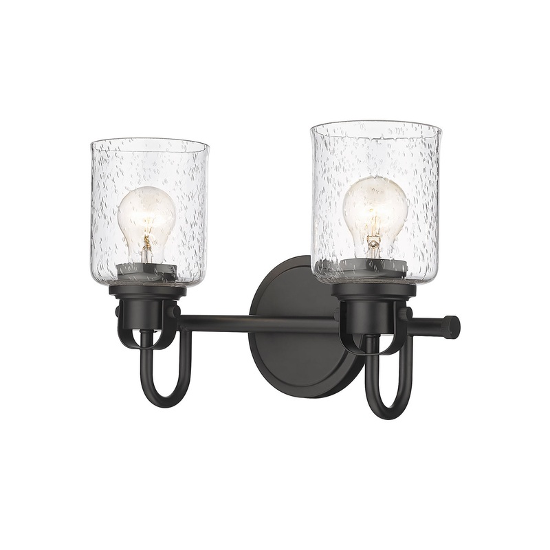 Z-Lite 340-2V-MB Kinsley Two Light Vanity, Matte Black