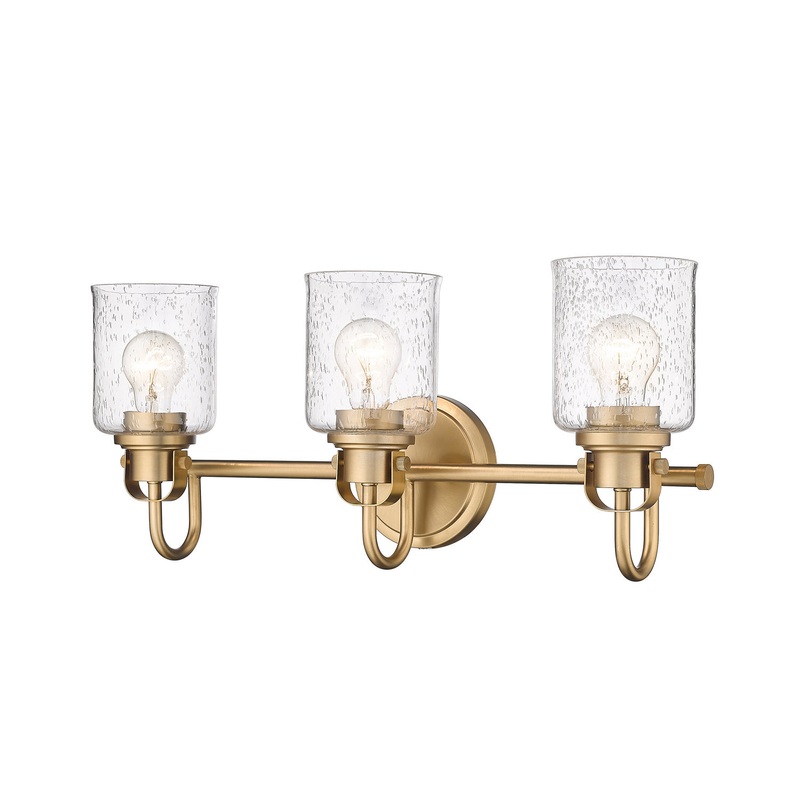 Z-Lite 340-3V-HG Kinsley Three Light Vanity, Heirloom Gold