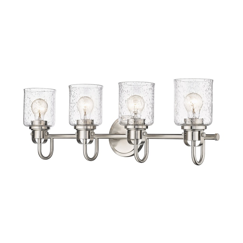 Z-Lite 340-4V-BN Kinsley Four Light Vanity, Brushed Nickel