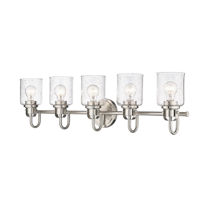 Z-Lite 340-5V-BN Kinsley Five Light Vanity, Brushed Nickel