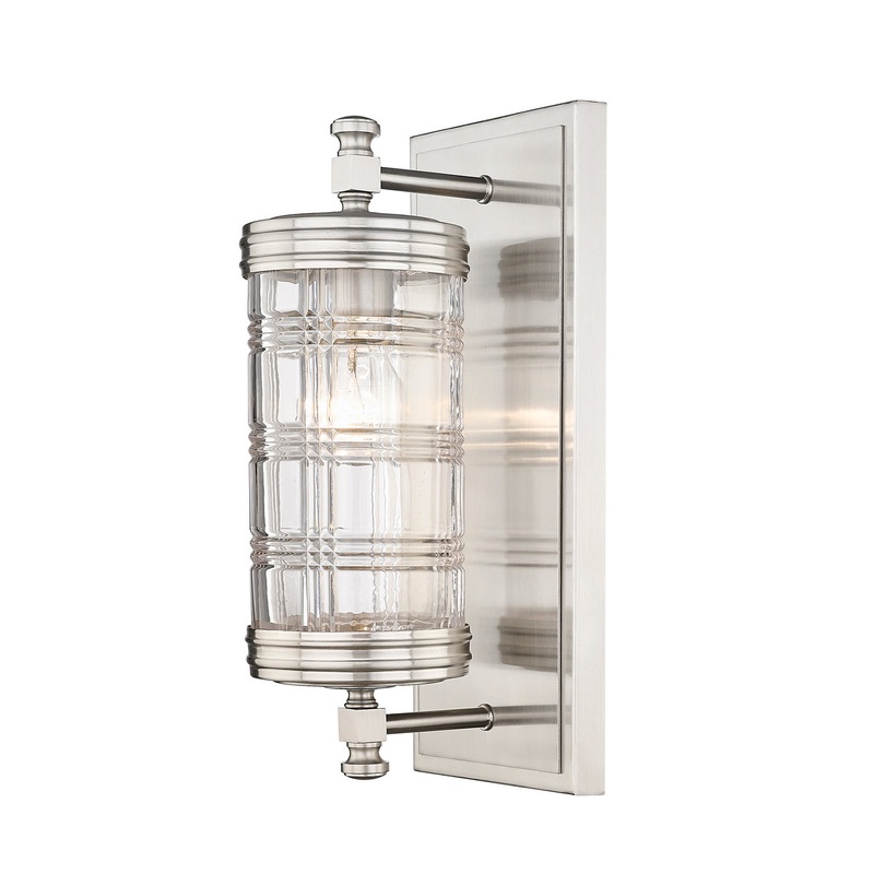 Z-Lite 344-1S-BN Archer One Light Wall Sconce, Brushed Nickel