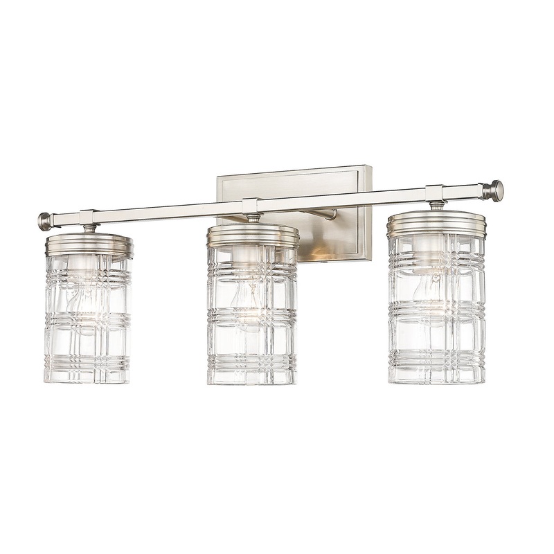 Z-Lite 344-3V-BN Archer Three Light Vanity, Brushed Nickel