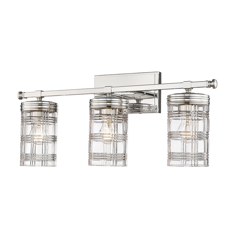 Z-Lite 344-3V-PN Archer Three Light Vanity, Polished Nickel