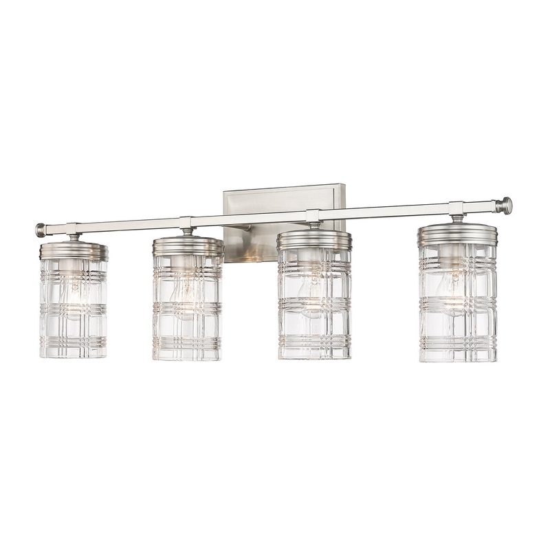 Z-Lite 344-4V-BN Archer Four Light Vanity, Brushed Nickel