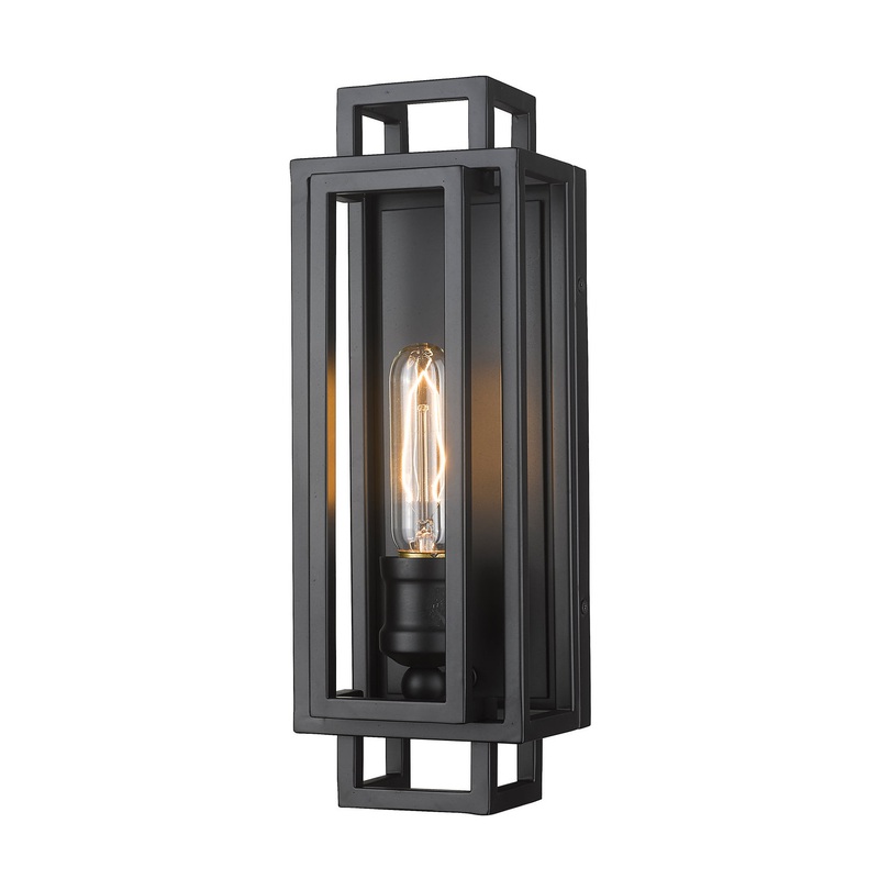 Z-Lite 454-1S-MB Titania One Light Wall Sconce, Matte Black