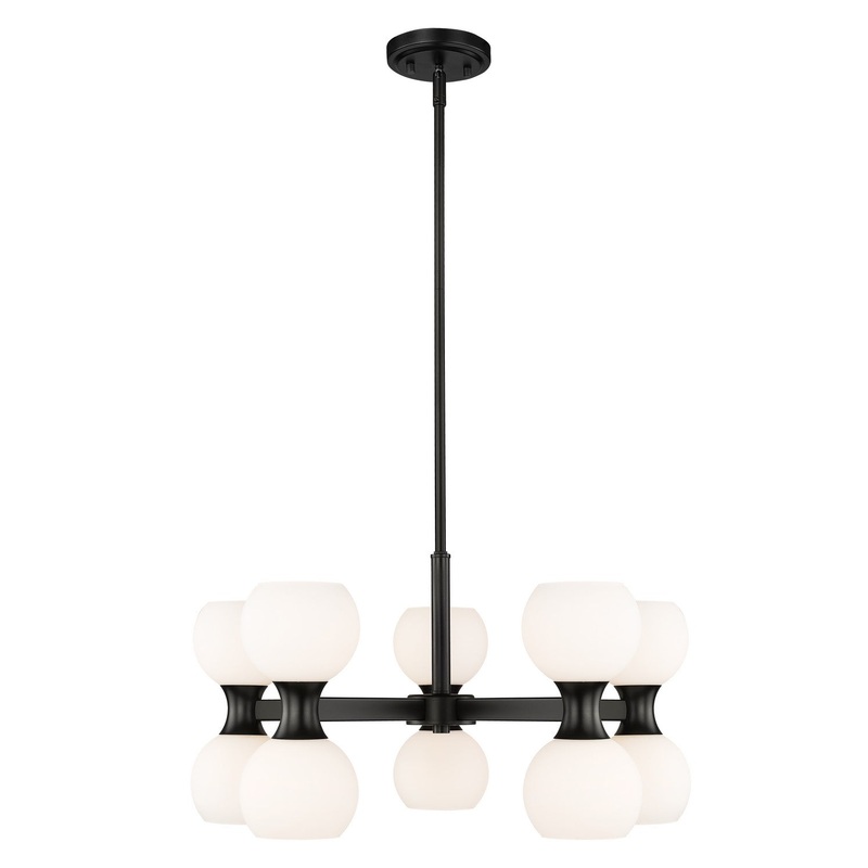 Z-Lite 494-10MB Artemis Ten Light Chandelier, Matte Black