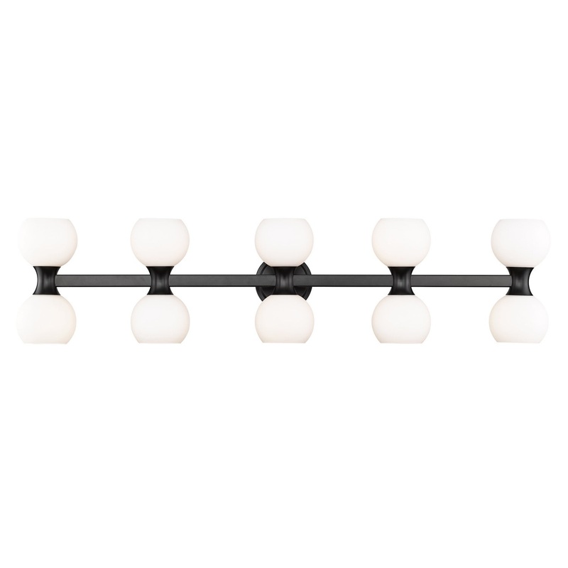 Z-Lite 494-10V-MB Artemis Ten Light Vanity, Matte Black