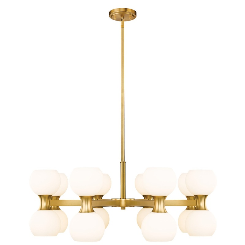Z-Lite 494-16MGLD Artemis 16 Light Chandelier, Modern Gold